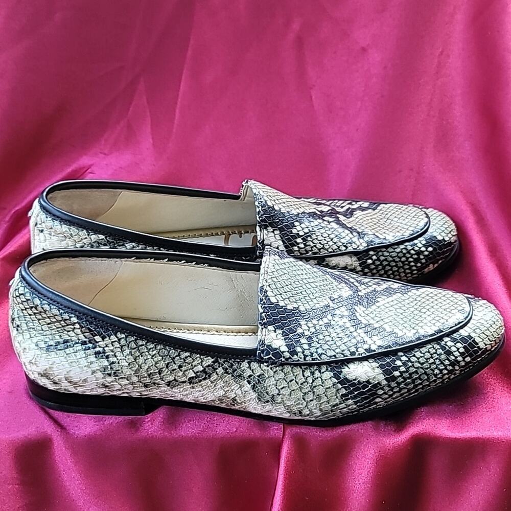 SAM EDELMAN sz8.5 snakeskin slip on premium leather loafer - Picture 7 of 11